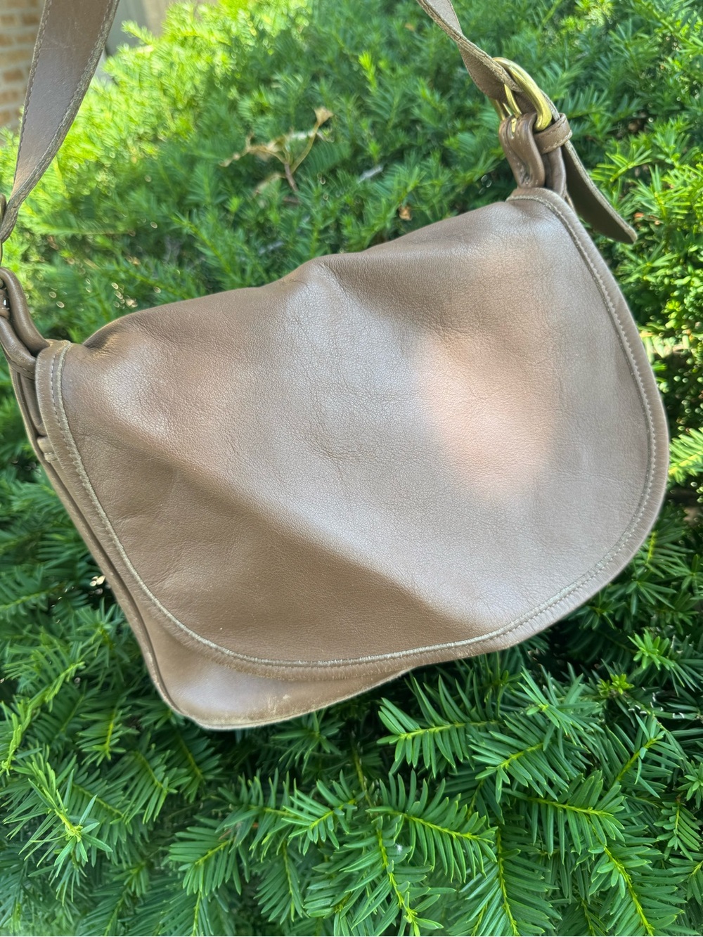 Vintage Coach Fletcher 4150 Bag Taupe